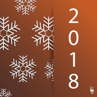 Yeni yıl arka plan geometrik desenli. Noel kartı. Kış arka plan. Eps10 vektör çizim