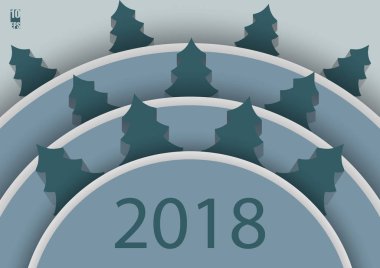 Yeni yıl arka plan geometrik desenli. Noel kartı. Kış arka plan. Eps10 vektör çizim