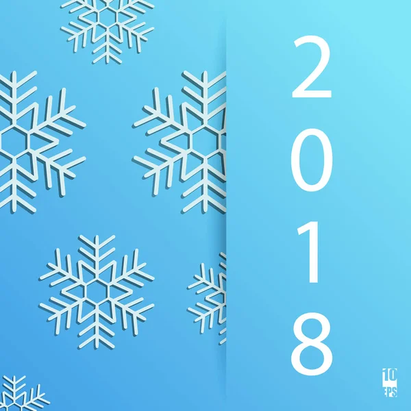 Nya året bakgrund med geometriska mönster. Julkort. Vinter bakgrund. Eps10 vektor illustration — Stock vektor
