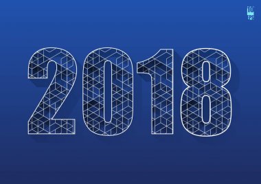 Yeni yıl arka plan geometrik desenli. Noel kartı. Kış arka plan. Eps10 vektör çizim