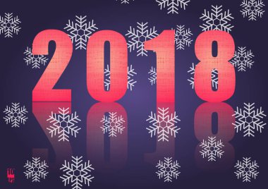 Yeni yıl arka plan geometrik desenli. Noel kartı. Kış arka plan. Eps10 vektör çizim