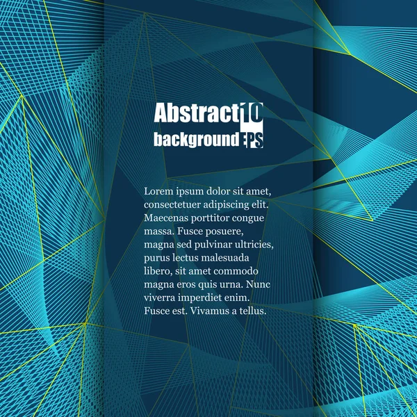 Abstrakter Hintergrund mit geometrischem Muster. Broschüre Vorlage mit abstraktem Hintergrund. eps10 Vektorabbildung — Stockvektor