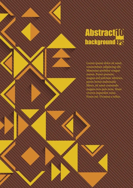 Fondo abstracto con patrón étnico geométrico. Eps10 Ilustración vectorial — Vector de stock