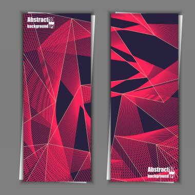 Geometrik desenli arka plan. Arka plan afiş şablonlar kümesi. Eps10 vektör çizim