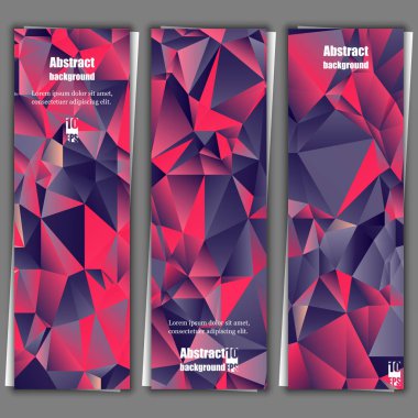 Grafik illüstrasyon. Geometrik desenli arka plan. Arka plan afiş şablonlar kümesi. Eps10 vektör çizim