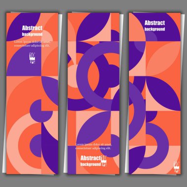 Grafik çizimi. Geometrik desenli soyut bir arkaplan. Banner şablonu. Eps10 Vektör illüstrasyonu