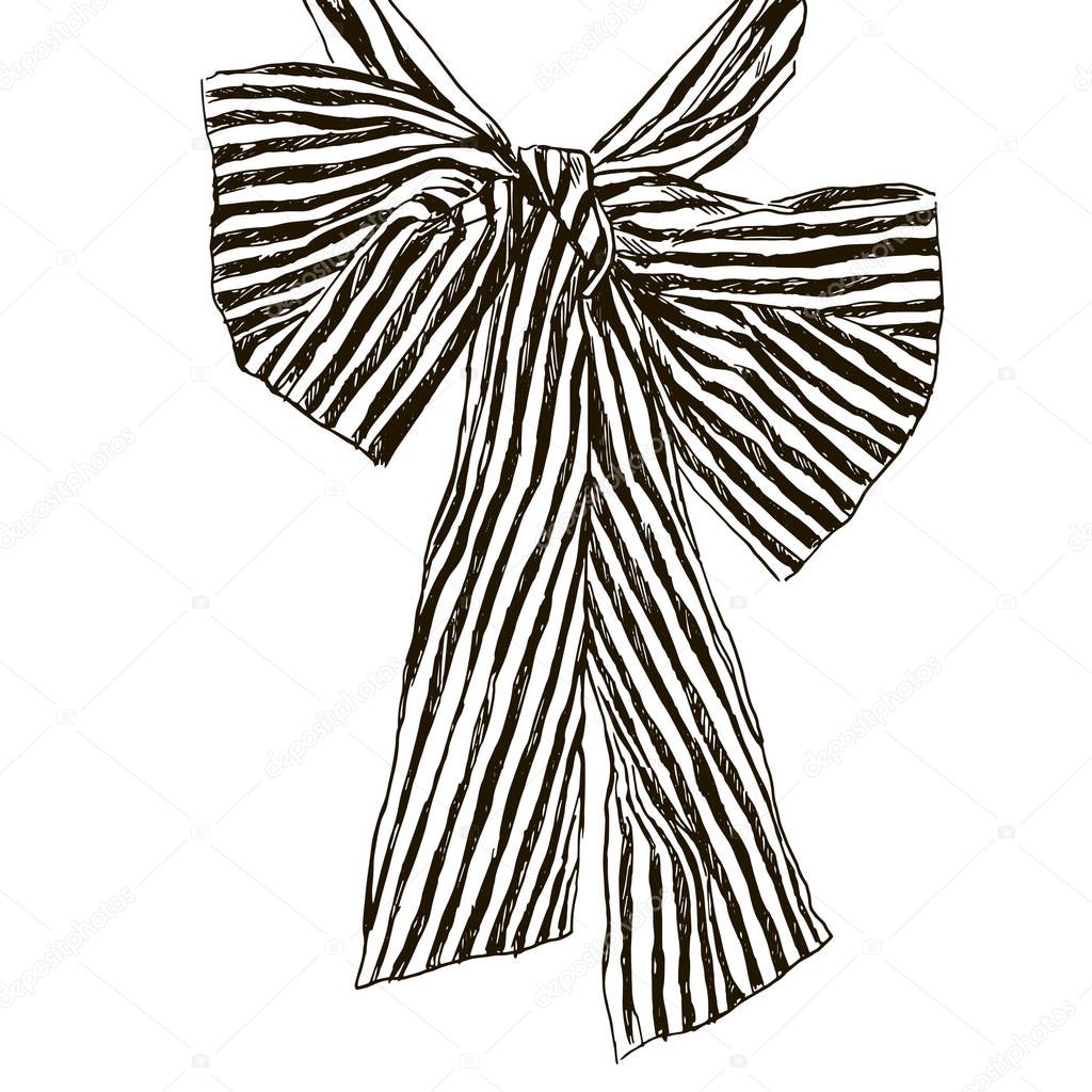 fashion stripy bow design