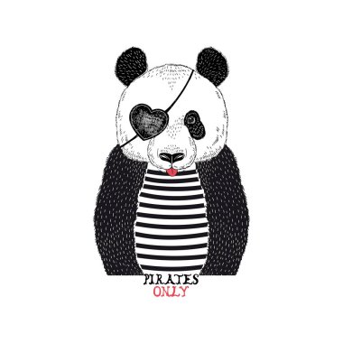 Sevimli panda korsan