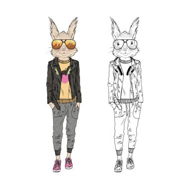 sevimli sincap hippi kız