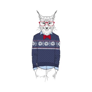 lynxin kış jakarlı kazak