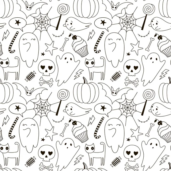 Fröhliches Halloween-Muster — Stockvektor