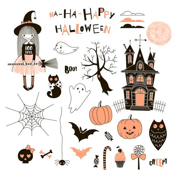 Buon Halloween design — Vettoriale Stock