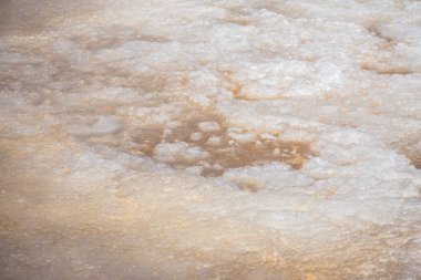 Bahar nehrinde eriyen buz