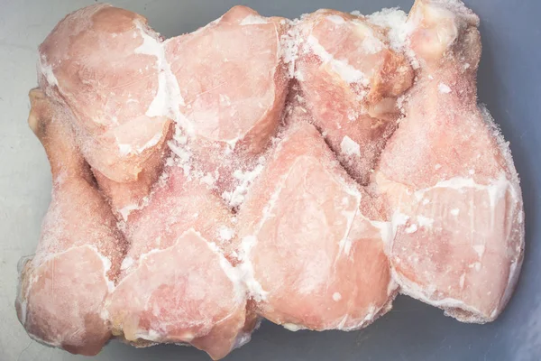 Замороженные Куриные Ножки Приготовления Пищи — стоковое фото
