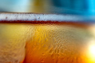 Su damlacıkları makro soyut.