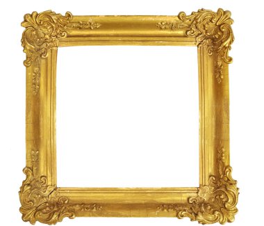 Ayrı Fotoğraf Çerçevesi, Altın Antika Fotoğraf Çerçevesi, Eski Çerçeve.