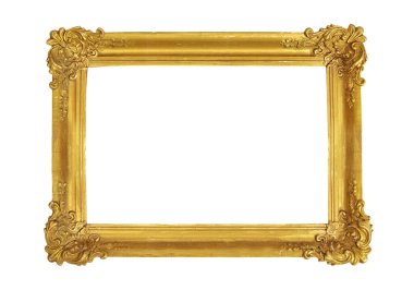 Ayrı Fotoğraf Çerçevesi, Altın Antika Fotoğraf Çerçevesi, Eski Çerçeve.