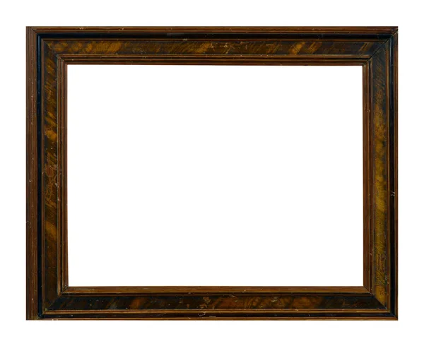 Cadre photo isolé, Cadre photo antique en bois . — Photo