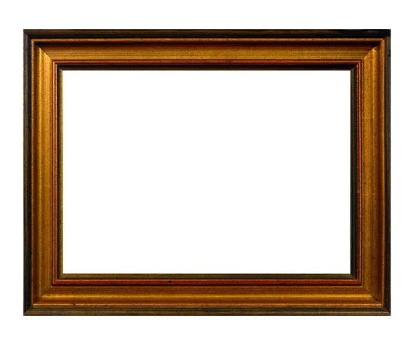 Isolated Photo Frame, Wooden Antique Photo Frame. — Stock Photo, Image