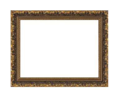 Ayrı Fotoğraf Çerçevesi, Altın Antika Fotoğraf Çerçevesi, Eski Çerçeve.