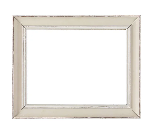 Isolated Photo Frame, Wooden Antique Photo Frame. Old and Used Photo Frame. — Stock Photo, Image
