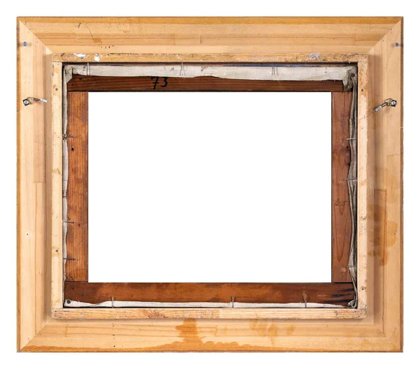 隔离相框，木制古董相框 — 图库照片