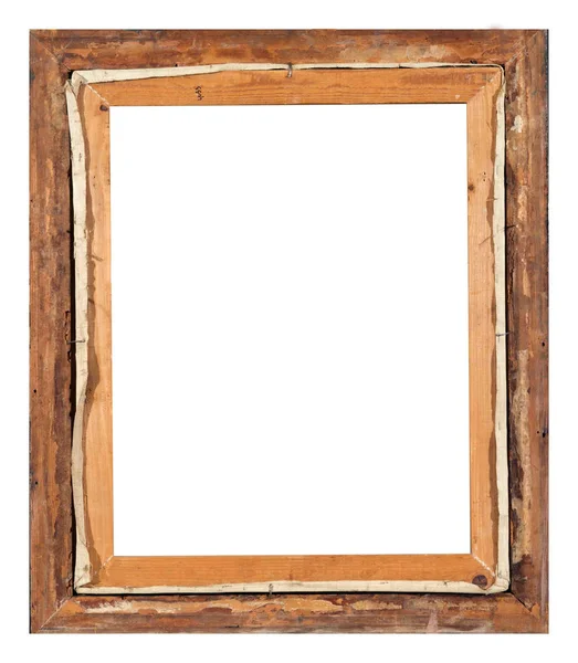 Isolated Photo Frame, Wooden Antique Photo Frame — Stock Photo, Image