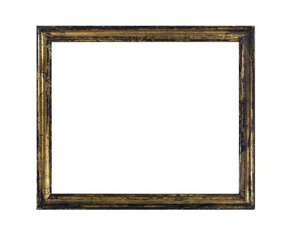 隔离相框，木制古董相框 — 图库照片