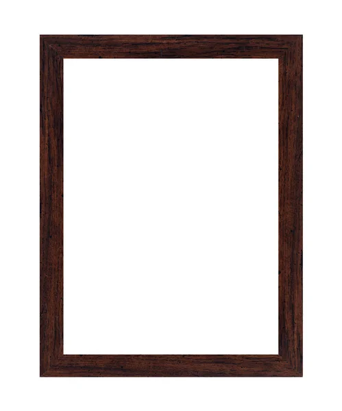 Isolated Photo Frame, Wooden Antique Photo Frame — Stock Photo, Image