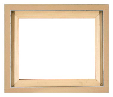 İzole Fotoğraf Çerçevesi, Tahta Antika Fotoğraf Çerçevesi. Eski ve Kullanılmış Fotoğraf Çerçevesi.