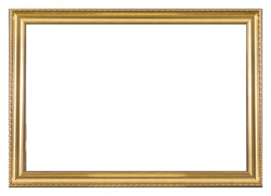 İzole Fotoğraf Çerçevesi, Ahşap Antik Fotoğraf Çerçevesi.