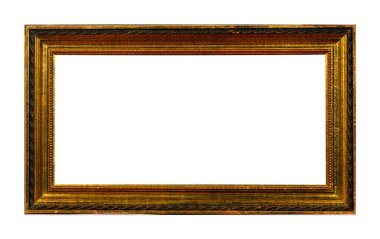 İzole Fotoğraf Çerçevesi, Ahşap Antik Fotoğraf Çerçevesi.