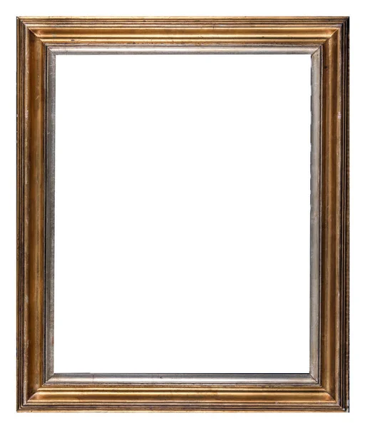 Isolated Photo Frame, Wooden Antique Photo Frame. Old and Used Photo Frame. — Stock Photo, Image