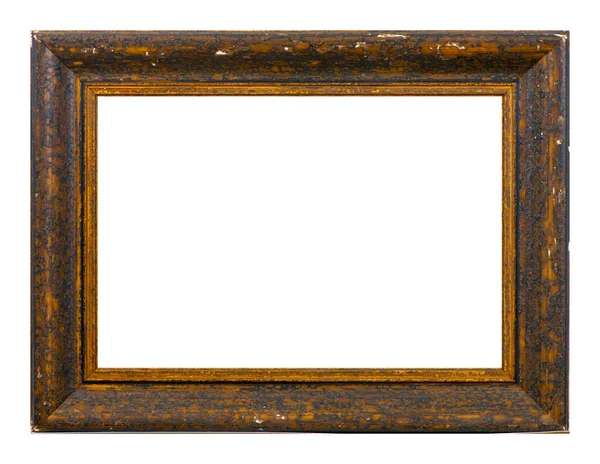 Isolated Photo Frame, Wooden Antique Photo Frame. — Stock Photo, Image