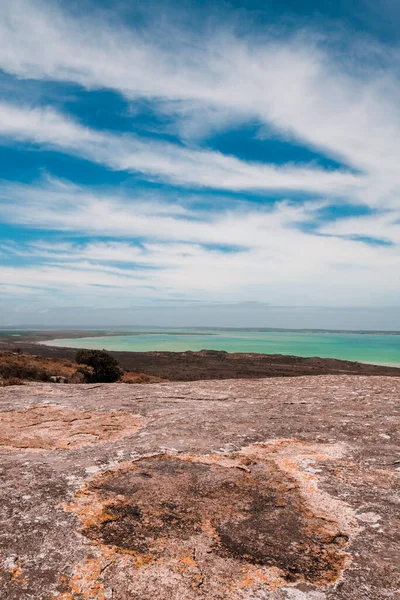 Lago Turquesa Medio Del Desierto — Foto de Stock