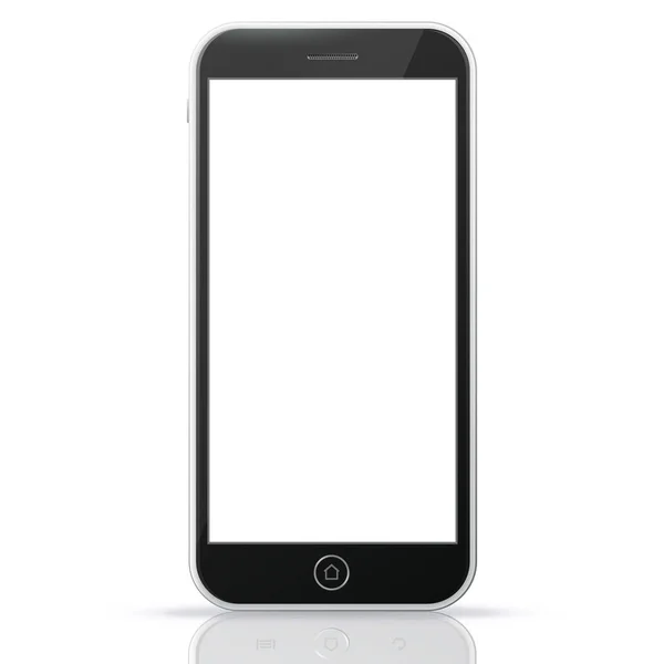 Svart smart telefon — Stock vektor