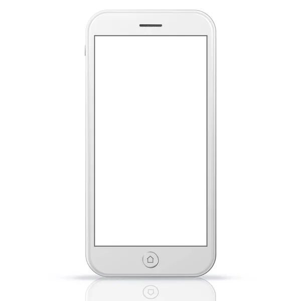 White Smart Phone — Stock Vector