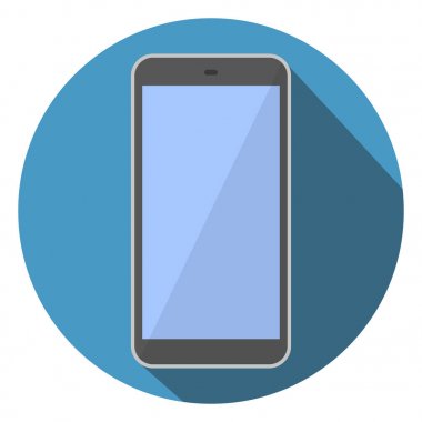 cep telefonu düz simgesi