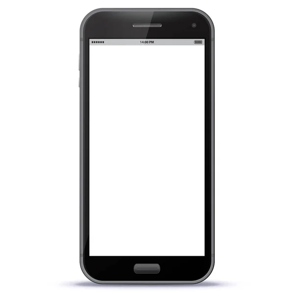 Illustrazione vettoriale Smart Phone nero — Vettoriale Stock