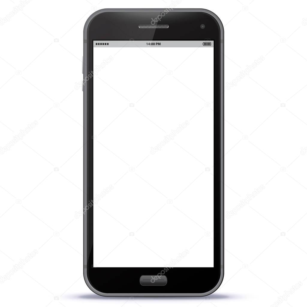Black Smart Phone Vector illustration