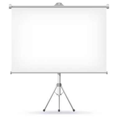 Projeksiyon ekranı vektör çizim.
