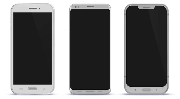 Beyaz akıllı telefonlar vektör çizim