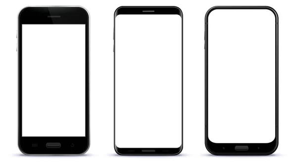 Siyah akıllı telefonlar vektör çizim