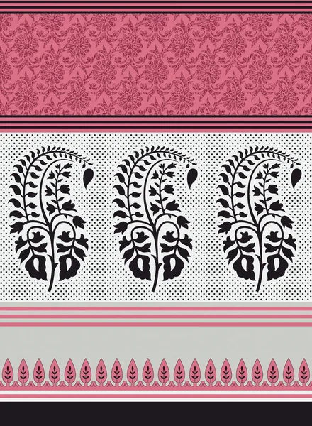 Indio Tradicional Diseño Paisley Fondo — Foto de Stock