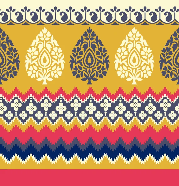 Indio Tradicional Diseño Colorido Fondo — Foto de Stock