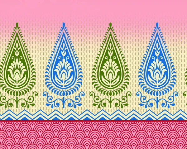 indian traditional design paisley background