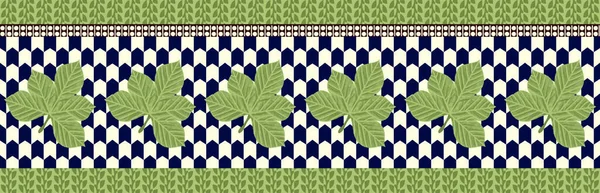 Textil Indischen Floralen Rand Design Hintergrund — Stockfoto