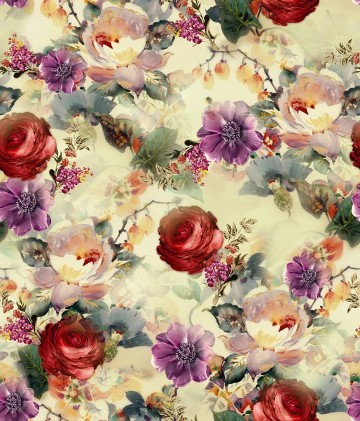 Dijital arkaplanı olan kusursuz güzel çiçek