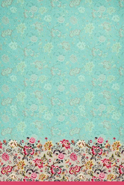 Önünde çiçek olan Hint kurti dijital arkaplan