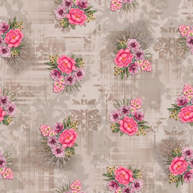 Kusursuz desenli çiçek arkaplanı
